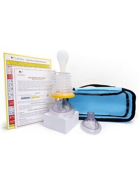 Portable Suction Rescue Device Travel Kit - First Aid for Kids & Adults